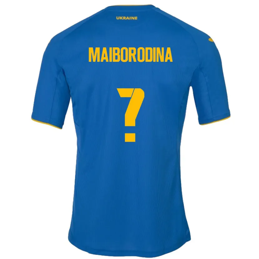Danxen Herren Ukraine Iryna Maiborodina #0 Blau Auswärtstrikot Trikot 24-26 T-Shirt Schweiz