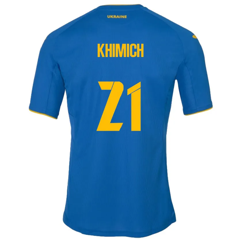 Danxen Herren Ukraine Tamila Khimich #21 Blau Auswärtstrikot Trikot 24-26 T-Shirt Schweiz