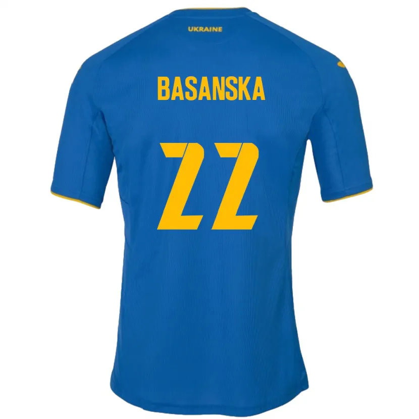 Danxen Herren Ukraine Olga Basanska #22 Blau Auswärtstrikot Trikot 24-26 T-Shirt Schweiz