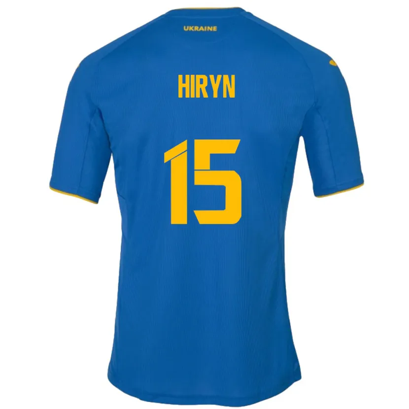 Danxen Herren Ukraine Viktoriya Hiryn #15 Blau Auswärtstrikot Trikot 24-26 T-Shirt Schweiz
