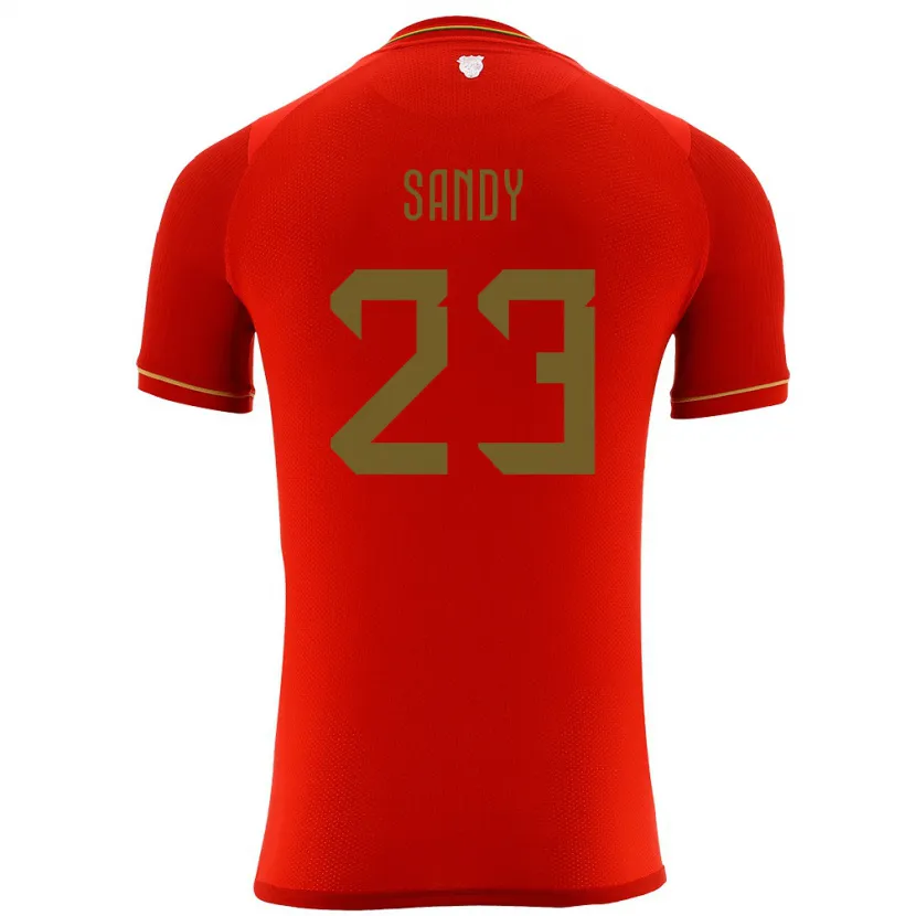 Danxen Herren Bolivien Daniel Sandy #23 Rot Auswärtstrikot Trikot 24-26 T-Shirt Schweiz