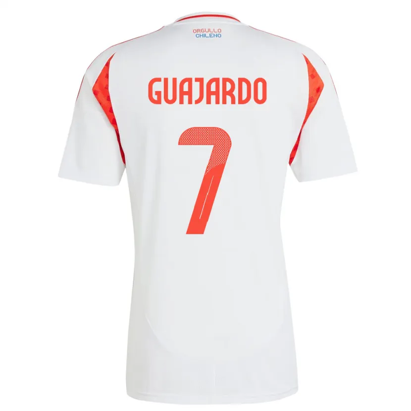 Danxen Herren Chile Paolo Guajardo #7 Weiß Auswärtstrikot Trikot 24-26 T-Shirt Schweiz