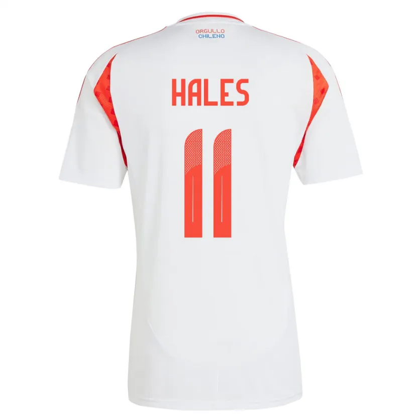 Danxen Herren Chile Alejandro Hales #11 Weiß Auswärtstrikot Trikot 24-26 T-Shirt Schweiz