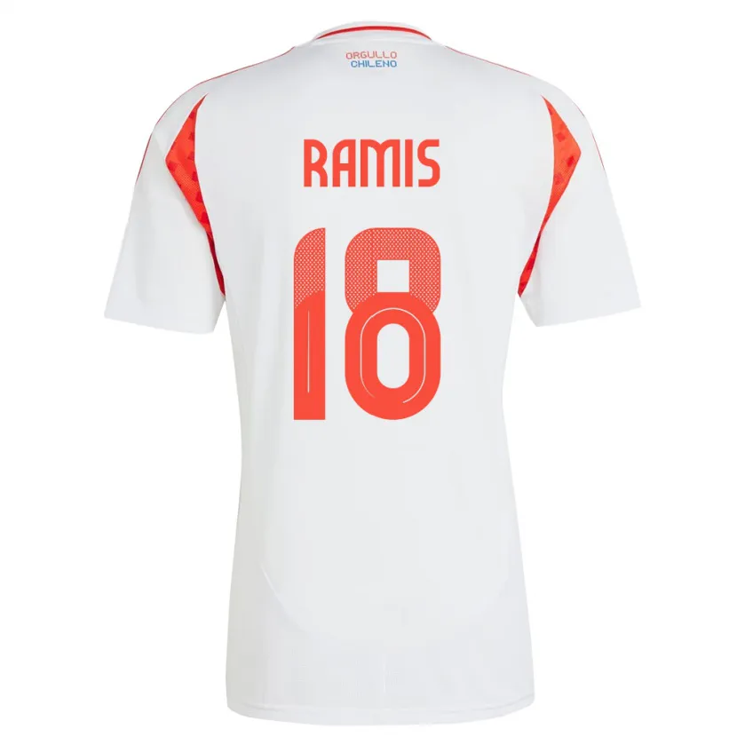 Danxen Herren Chile Oliver Ramis #18 Weiß Auswärtstrikot Trikot 24-26 T-Shirt Schweiz