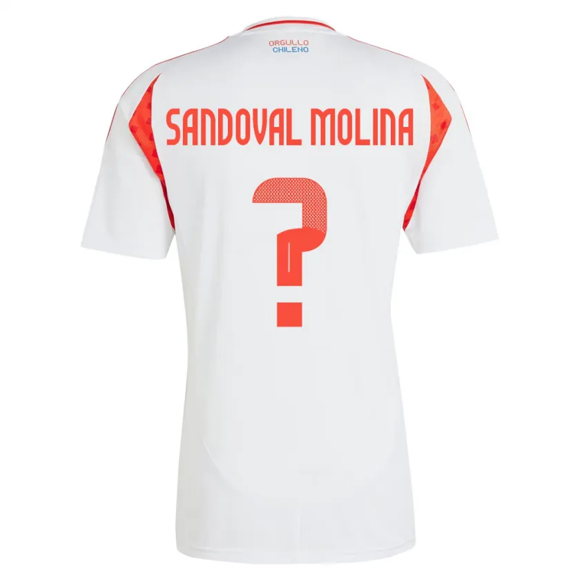Danxen Herren Chile Mario Sandoval Molina #0 Weiß Auswärtstrikot Trikot 24-26 T-Shirt Schweiz