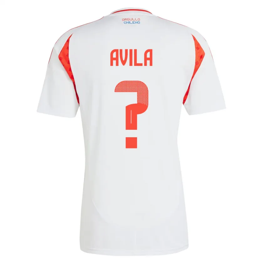 Danxen Herren Chile Gustavo Ávila #0 Weiß Auswärtstrikot Trikot 24-26 T-Shirt Schweiz
