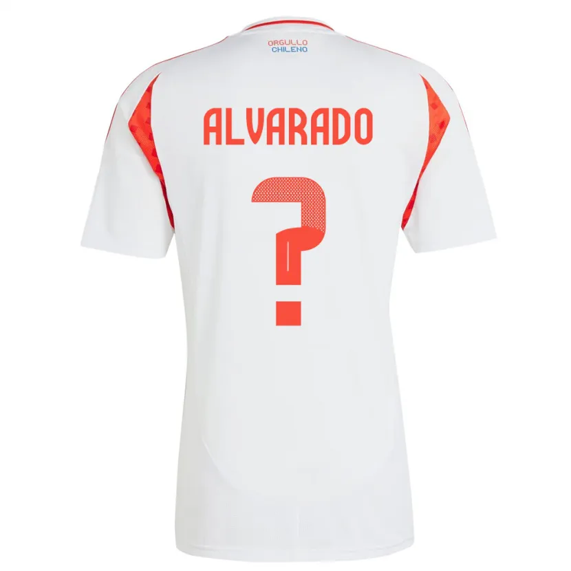 Danxen Herren Chile José Alvarado #0 Weiß Auswärtstrikot Trikot 24-26 T-Shirt Schweiz