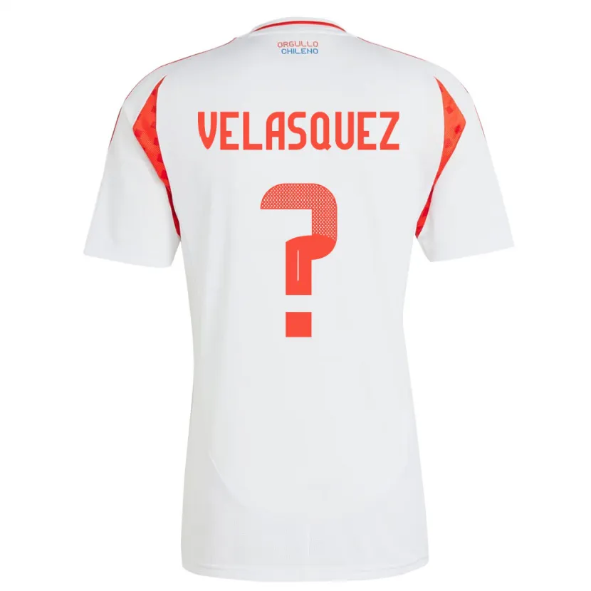 Danxen Herren Chile Milovan Velásquez #0 Weiß Auswärtstrikot Trikot 24-26 T-Shirt Schweiz