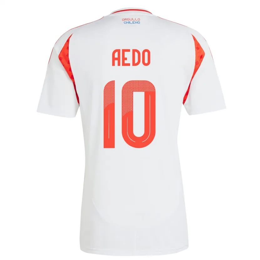 Danxen Herren Chile Yanara Aedo #10 Weiß Auswärtstrikot Trikot 24-26 T-Shirt Schweiz