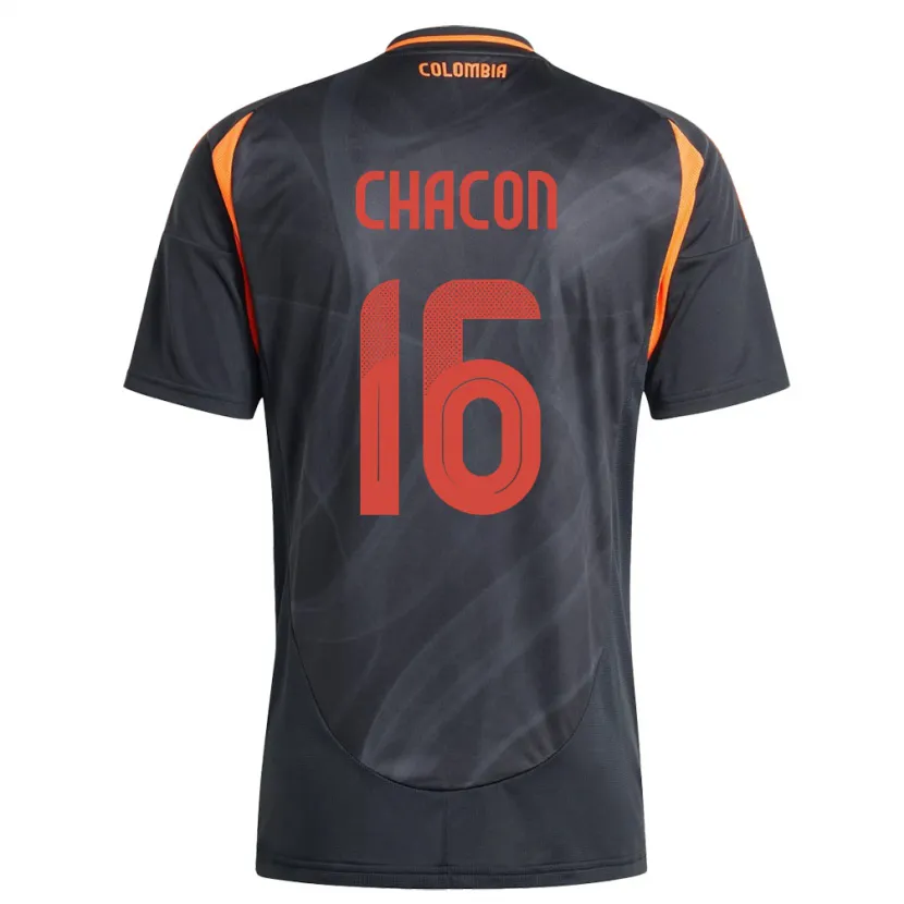 Danxen Herren Kolumbien Ivonne Chacón #16 Schwarz Auswärtstrikot Trikot 24-26 T-Shirt Schweiz