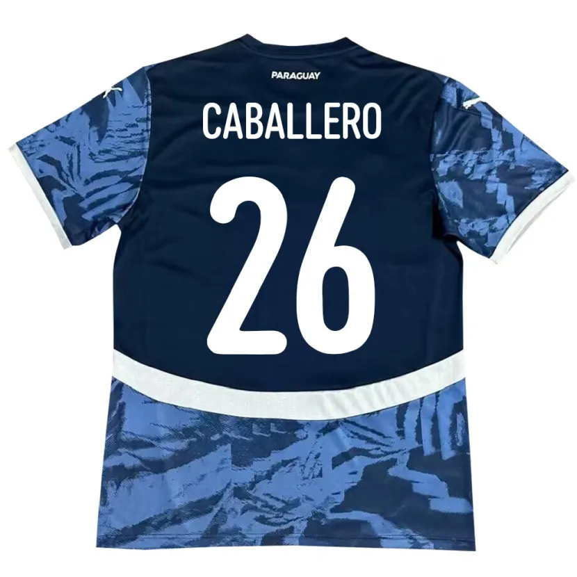 Danxen Herren Paraguay Hernesto Caballero #26 Blau Auswärtstrikot Trikot 24-26 T-Shirt Schweiz