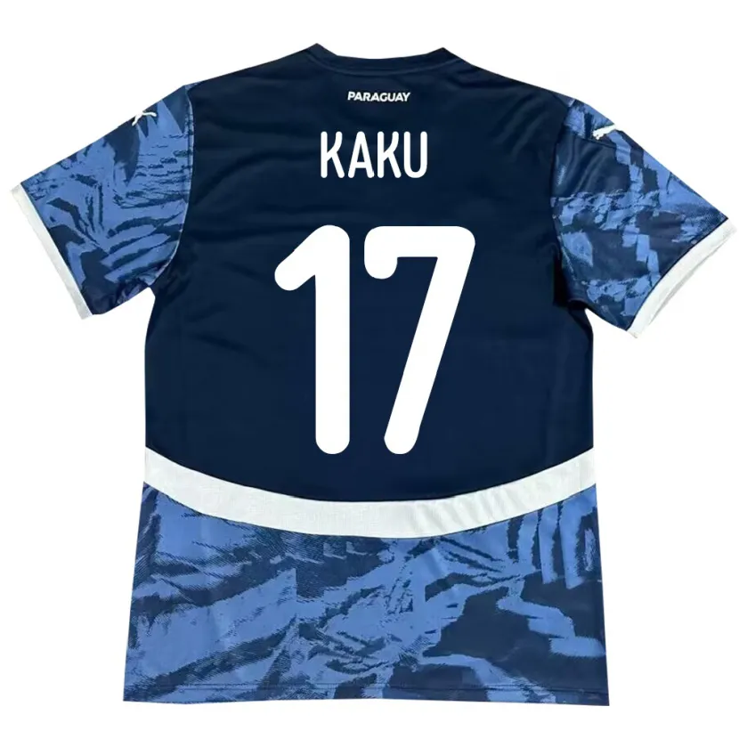 Danxen Herren Paraguay Kaku #17 Blau Auswärtstrikot Trikot 24-26 T-Shirt Schweiz