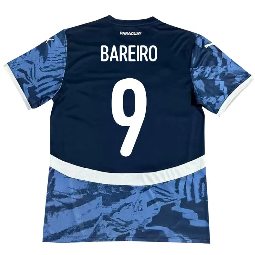 Danxen Herren Paraguay Adam Bareiro #9 Blau Auswärtstrikot Trikot 24-26 T-Shirt Schweiz