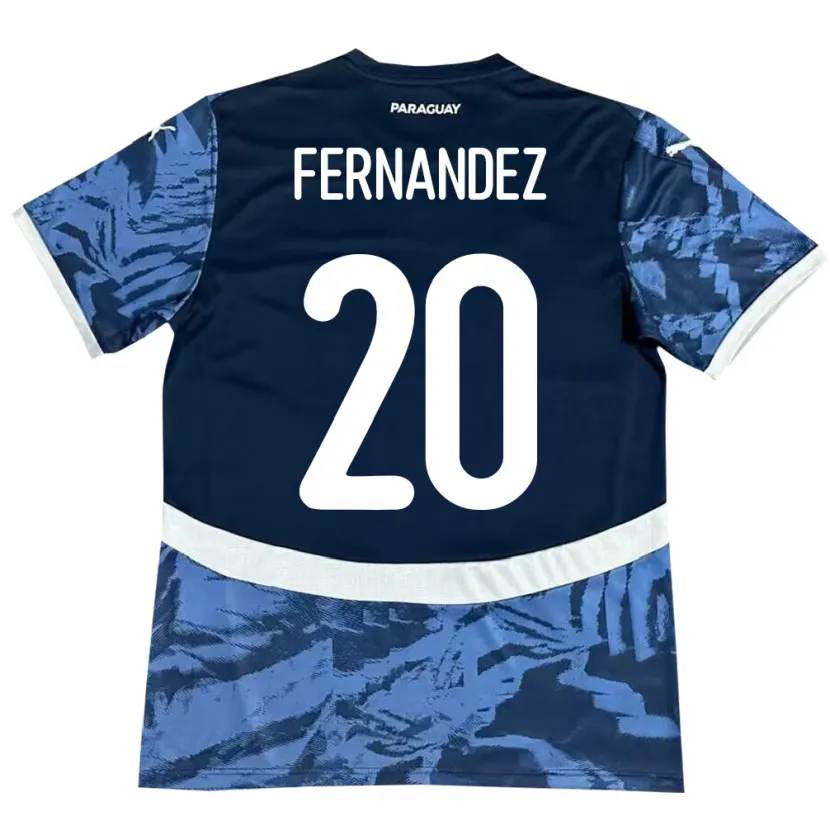Danxen Herren Paraguay Marcelo Fernández #20 Blau Auswärtstrikot Trikot 24-26 T-Shirt Schweiz