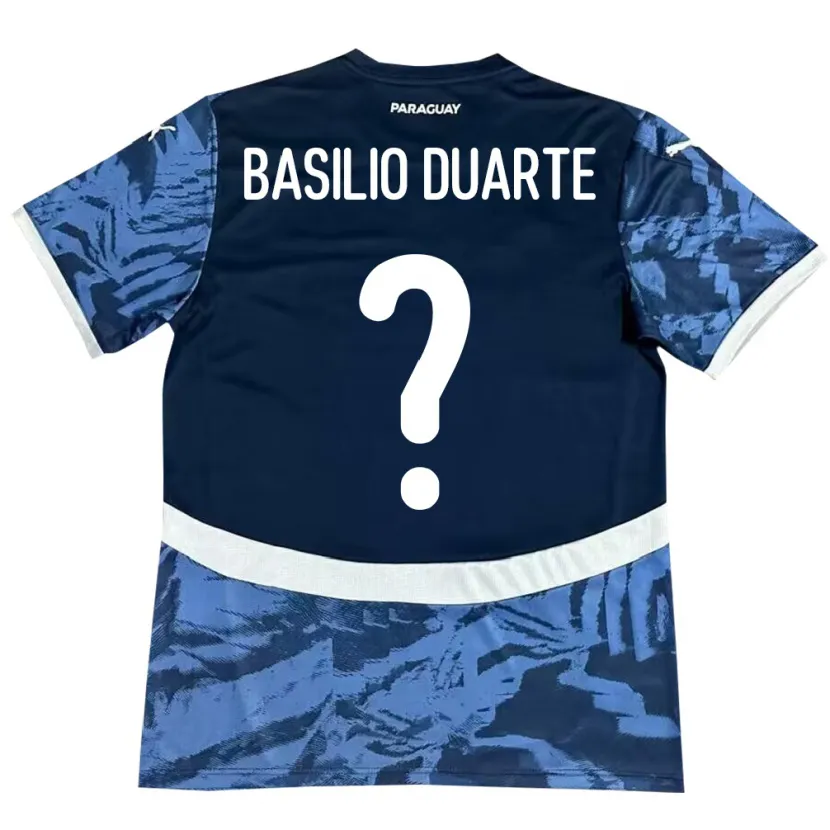 Danxen Herren Paraguay Basilio Duarte #0 Blau Auswärtstrikot Trikot 24-26 T-Shirt Schweiz
