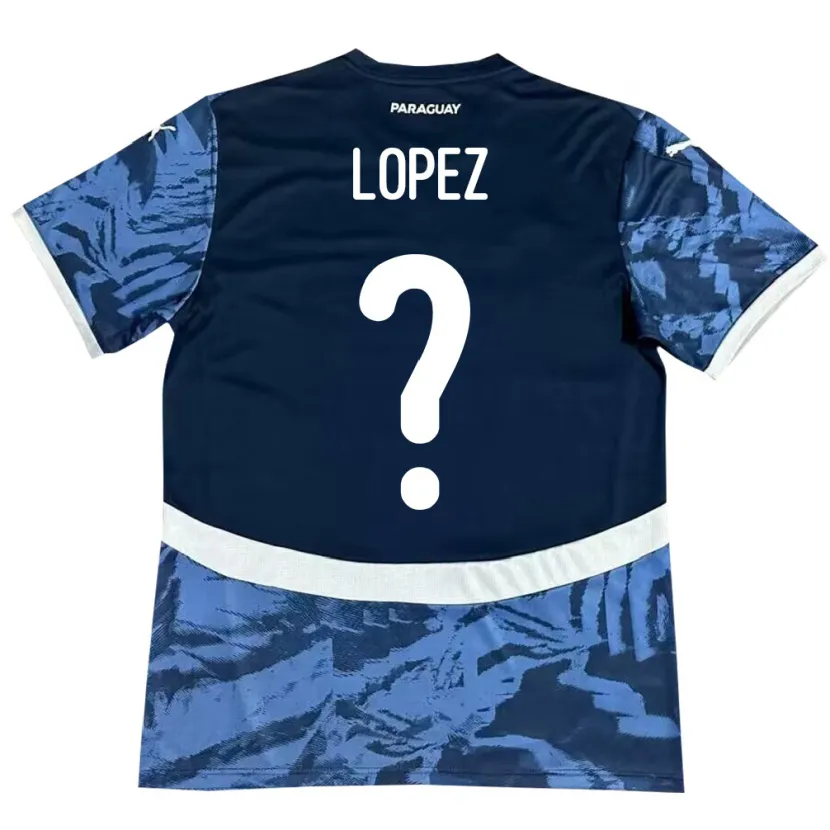 Danxen Herren Paraguay Rodrigo López #0 Blau Auswärtstrikot Trikot 24-26 T-Shirt Schweiz