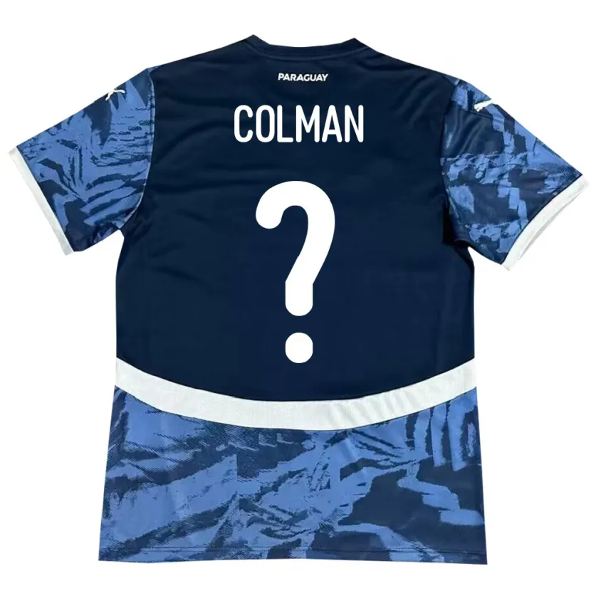 Danxen Herren Paraguay Orlando Colmán #0 Blau Auswärtstrikot Trikot 24-26 T-Shirt Schweiz