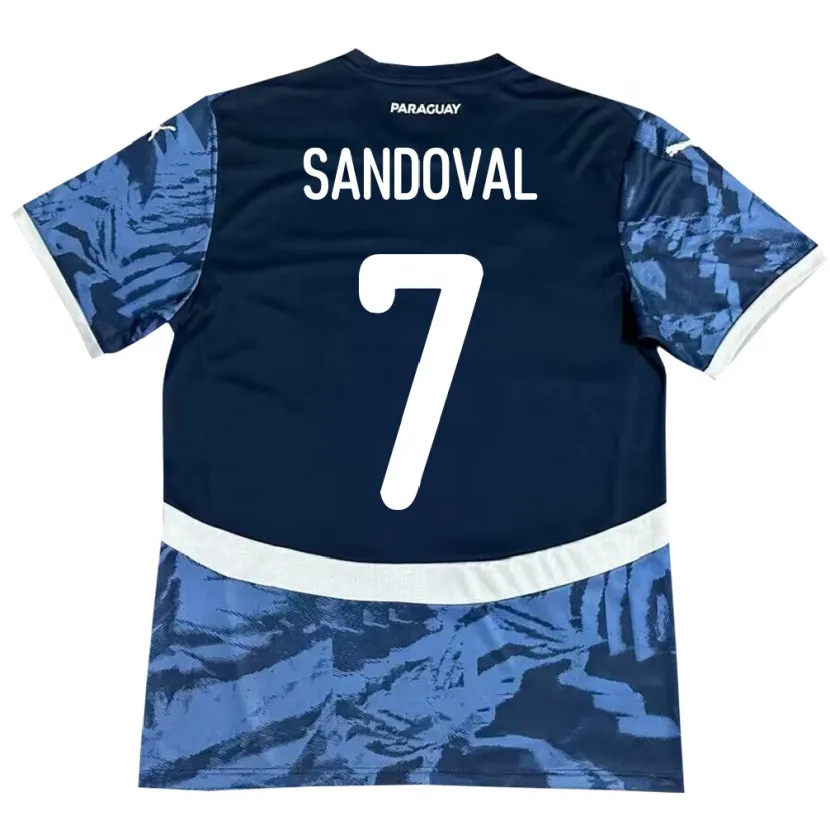 Danxen Herren Paraguay Fabiola Sandoval #7 Blau Auswärtstrikot Trikot 24-26 T-Shirt Schweiz
