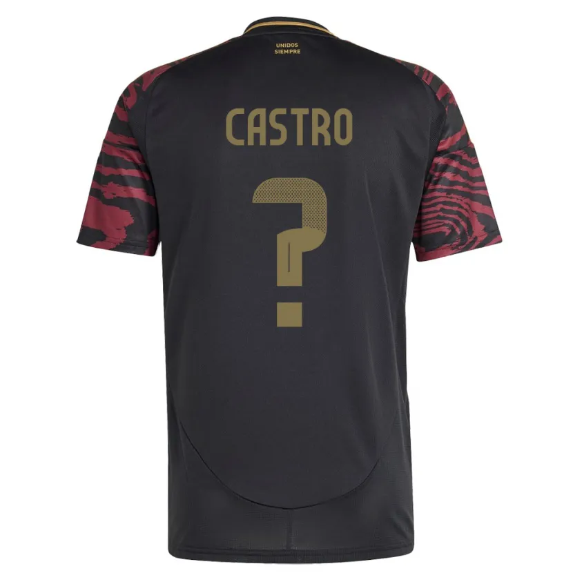Danxen Herren Peru Maxloren Castro #0 Schwarz Auswärtstrikot Trikot 24-26 T-Shirt Schweiz