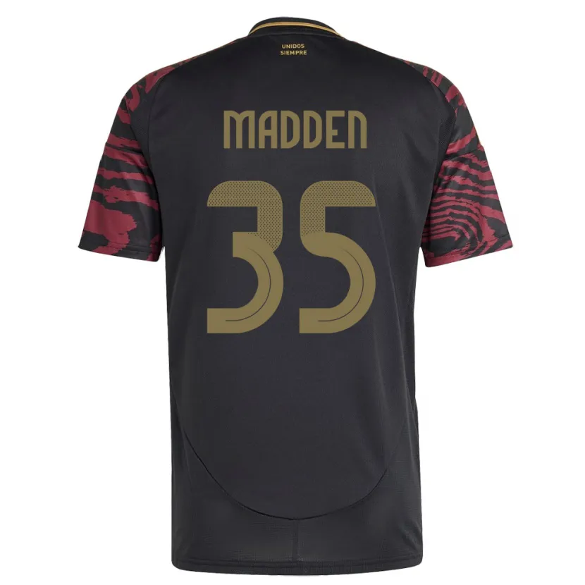 Danxen Herren Peru Savannah Madden #35 Schwarz Auswärtstrikot Trikot 24-26 T-Shirt Schweiz
