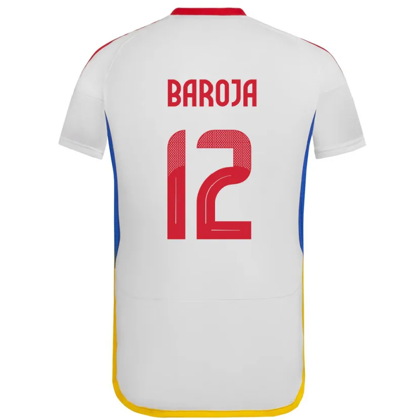 Danxen Herren Venezuela Alain Baroja #12 Weiß Auswärtstrikot Trikot 24-26 T-Shirt Schweiz