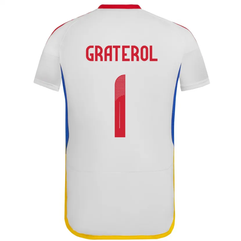 Danxen Herren Venezuela Joel Graterol #1 Weiß Auswärtstrikot Trikot 24-26 T-Shirt Schweiz