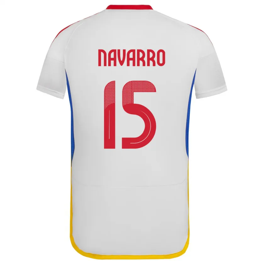 Danxen Herren Venezuela Miguel Navarro #15 Weiß Auswärtstrikot Trikot 24-26 T-Shirt Schweiz