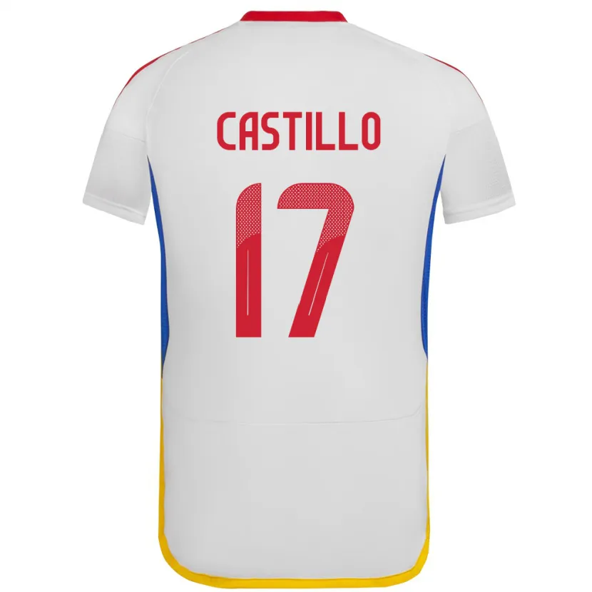 Danxen Herren Venezuela Edson Castillo #17 Weiß Auswärtstrikot Trikot 24-26 T-Shirt Schweiz