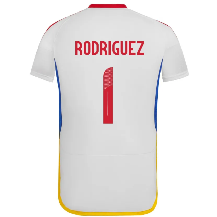 Danxen Herren Venezuela Samuel Rodriguez #1 Weiß Auswärtstrikot Trikot 24-26 T-Shirt Schweiz