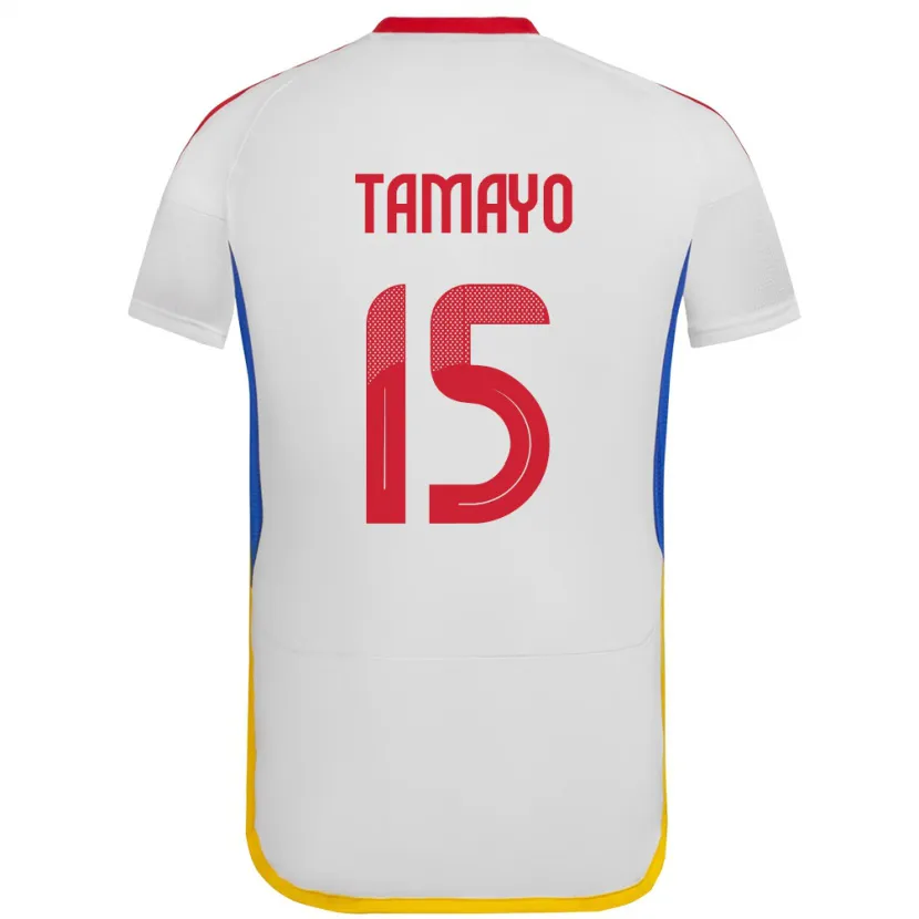 Danxen Herren Venezuela Bianneider Tamayo #15 Weiß Auswärtstrikot Trikot 24-26 T-Shirt Schweiz