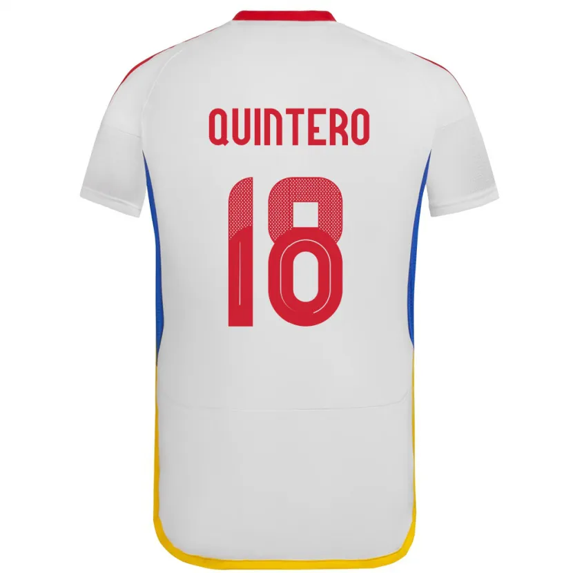 Danxen Herren Venezuela Jesús Quintero #18 Weiß Auswärtstrikot Trikot 24-26 T-Shirt Schweiz