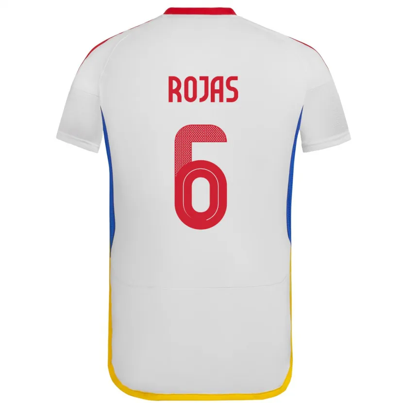 Danxen Herren Venezuela Carlos Rojas #6 Weiß Auswärtstrikot Trikot 24-26 T-Shirt Schweiz