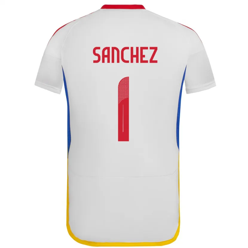 Danxen Herren Venezuela Jorge Sánchez #1 Weiß Auswärtstrikot Trikot 24-26 T-Shirt Schweiz