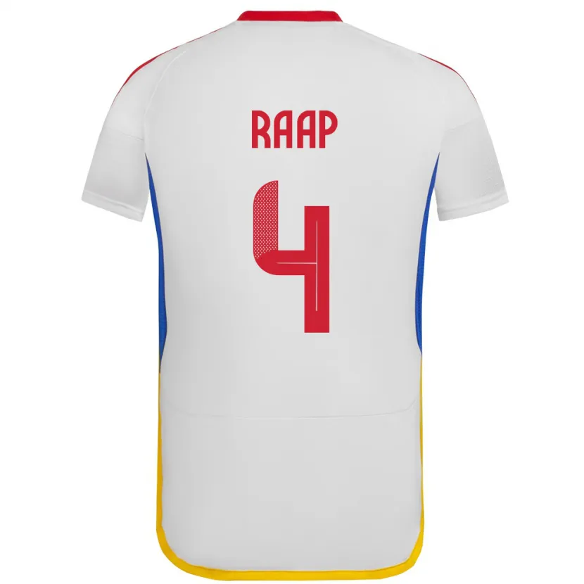 Danxen Herren Venezuela Yiandro Raap #4 Weiß Auswärtstrikot Trikot 24-26 T-Shirt Schweiz
