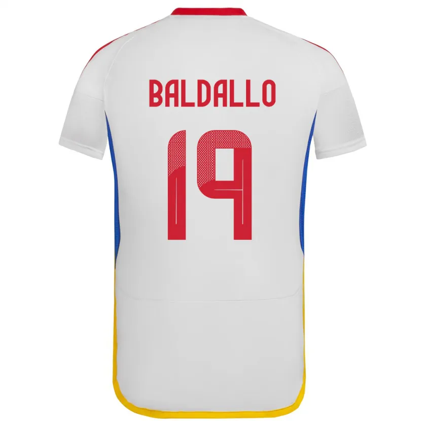 Danxen Herren Venezuela Micheel Baldallo #19 Weiß Auswärtstrikot Trikot 24-26 T-Shirt Schweiz