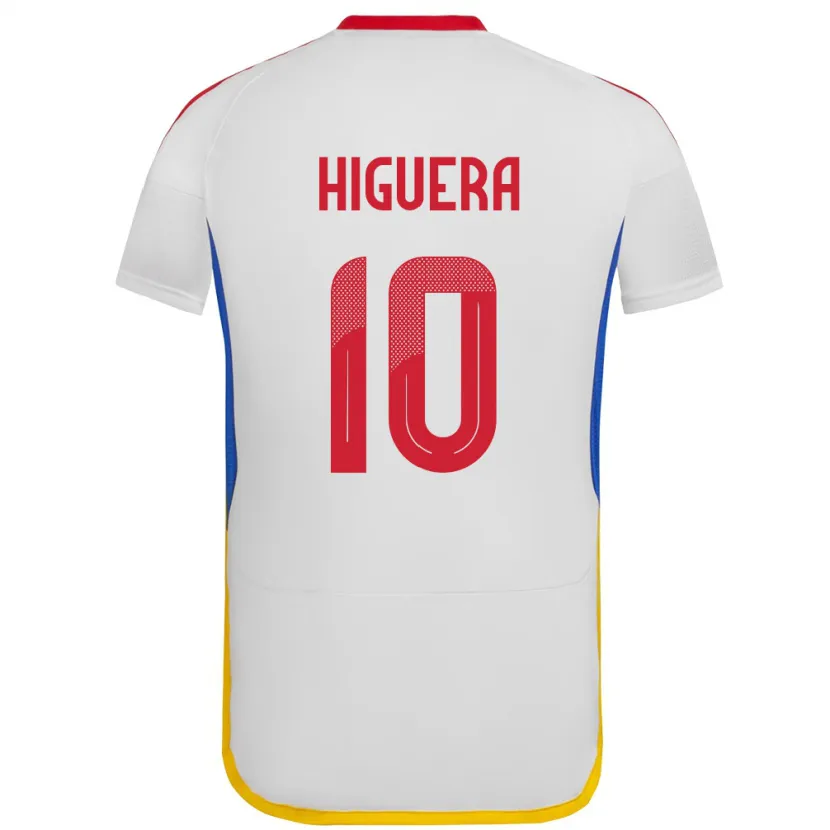 Danxen Herren Venezuela Enyerliannys Higuera #10 Weiß Auswärtstrikot Trikot 24-26 T-Shirt Schweiz