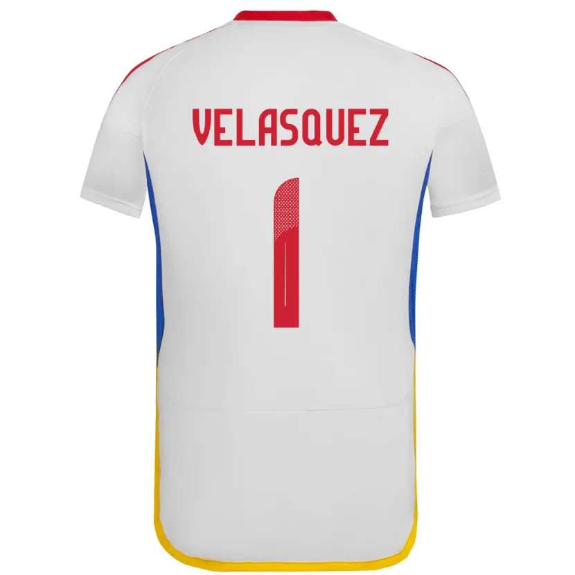 Danxen Herren Venezuela Yessica Velásquez #1 Weiß Auswärtstrikot Trikot 24-26 T-Shirt Schweiz