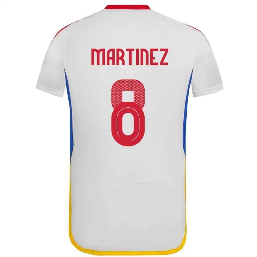 Danxen Herren Venezuela Bárbara Martínez #8 Weiß Auswärtstrikot Trikot 24-26 T-Shirt Schweiz