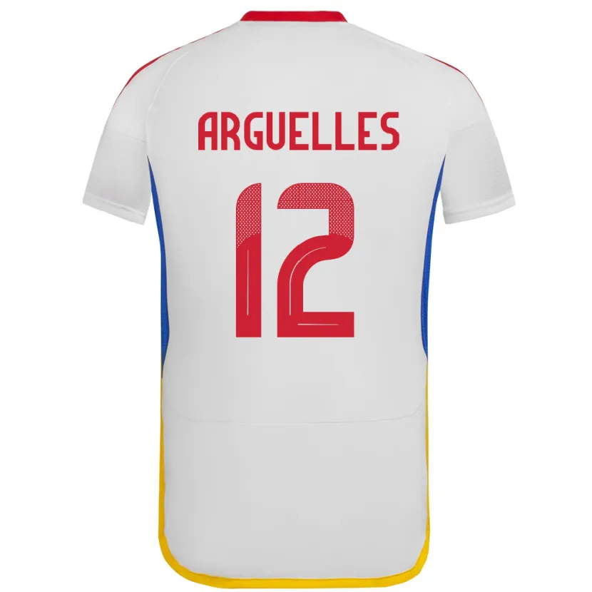 Danxen Herren Venezuela Wilmary Argüelles #12 Weiß Auswärtstrikot Trikot 24-26 T-Shirt Schweiz