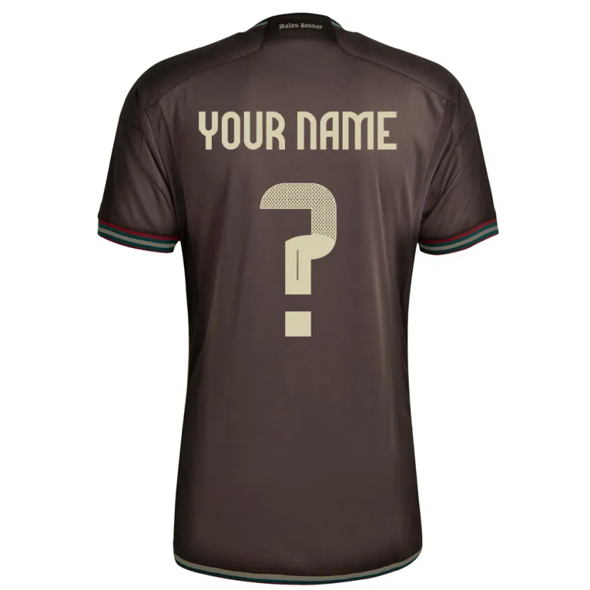 Danxen Herren Jamaika Ihren Namen #0 Nachtbraun Auswärtstrikot Trikot 24-26 T-Shirt Schweiz