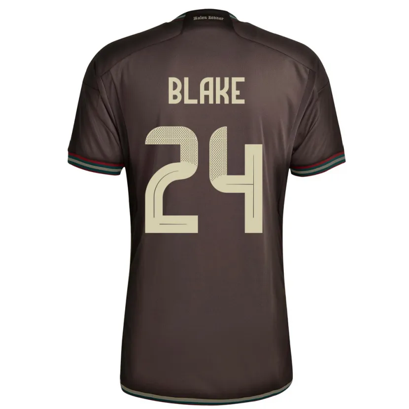 Danxen Herren Jamaika Andre Blake #24 Nachtbraun Auswärtstrikot Trikot 24-26 T-Shirt Schweiz