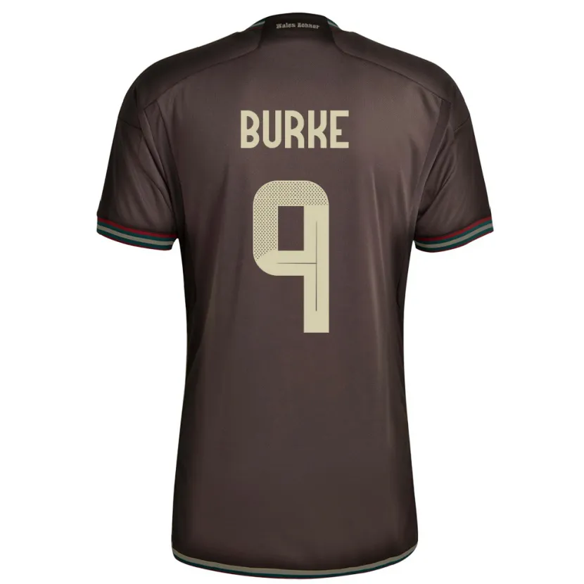 Danxen Herren Jamaika Cory Burke #9 Nachtbraun Auswärtstrikot Trikot 24-26 T-Shirt Schweiz