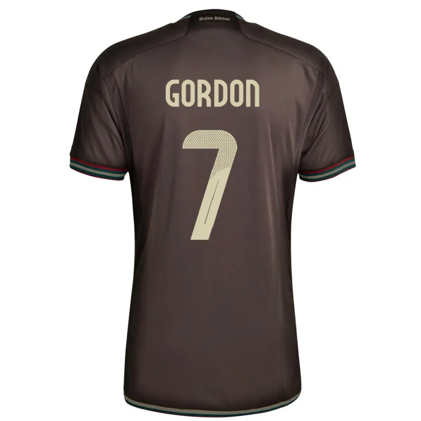 Danxen Herren Jamaika Robino Gordon #7 Nachtbraun Auswärtstrikot Trikot 24-26 T-Shirt Schweiz