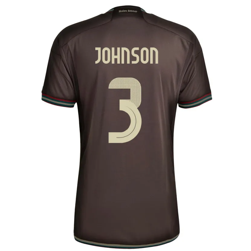 Danxen Herren Jamaika Melissa Johnson #3 Nachtbraun Auswärtstrikot Trikot 24-26 T-Shirt Schweiz