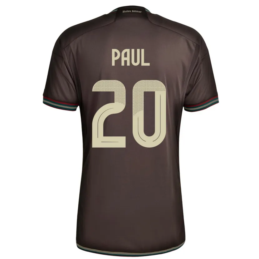 Danxen Herren Jamaika Lachante Paul #20 Nachtbraun Auswärtstrikot Trikot 24-26 T-Shirt Schweiz
