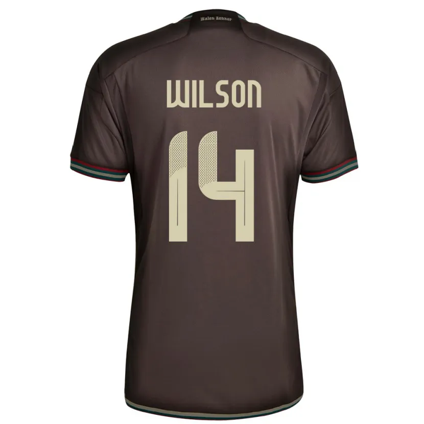Danxen Herren Jamaika Siobhan Wilson #14 Nachtbraun Auswärtstrikot Trikot 24-26 T-Shirt Schweiz