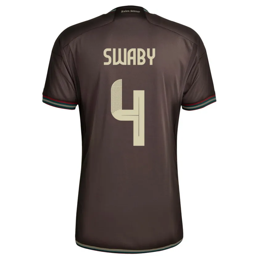 Danxen Herren Jamaika Chantelle Swaby #4 Nachtbraun Auswärtstrikot Trikot 24-26 T-Shirt Schweiz