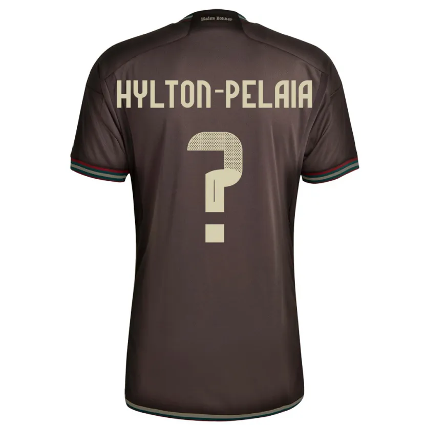 Danxen Herren Jamaika Jayda Hylton-Pelaia #0 Nachtbraun Auswärtstrikot Trikot 24-26 T-Shirt Schweiz