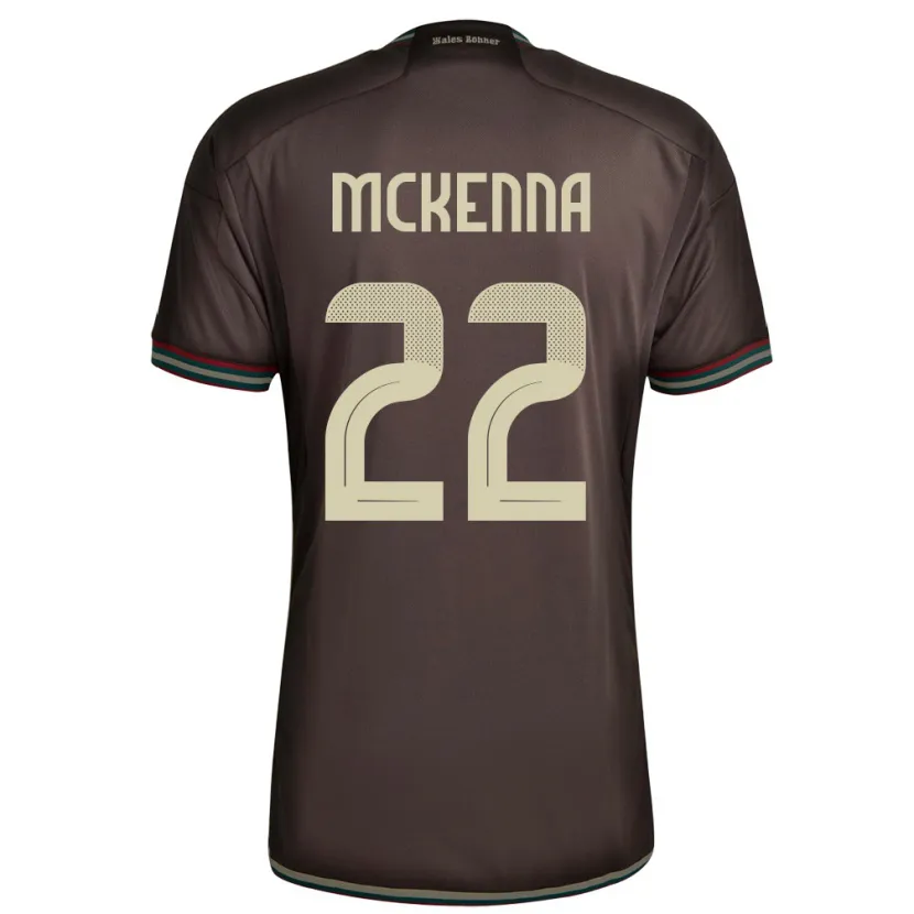 Danxen Herren Jamaika Kayla Mckenna #22 Nachtbraun Auswärtstrikot Trikot 24-26 T-Shirt Schweiz