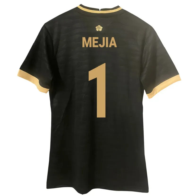 Danxen Herren Panama Luis Mejía #1 Schwarz Auswärtstrikot Trikot 24-26 T-Shirt Schweiz